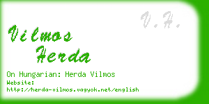 vilmos herda business card